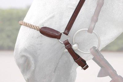 Dy'on New English Collection Drop Rope Crank Noseband