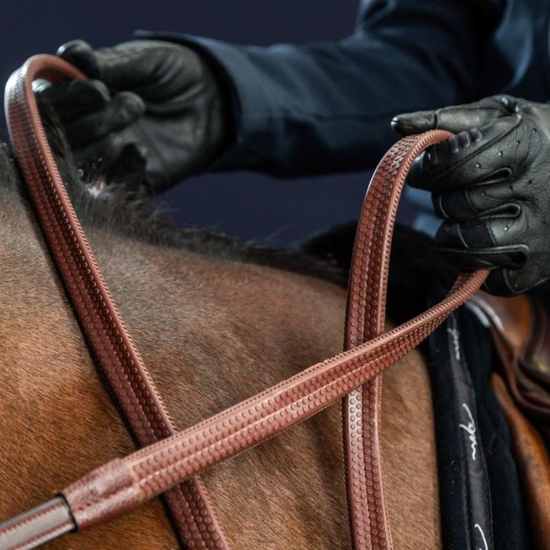 Dy'on New English Collection 1/2" Rubber Reins - Image 2
