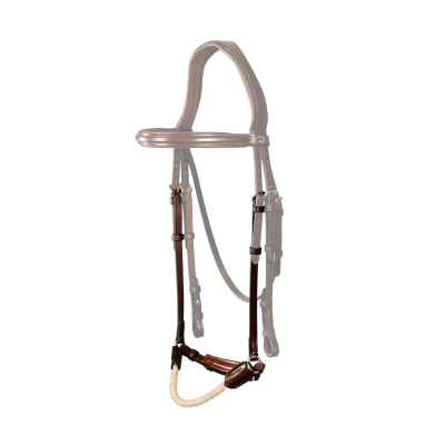 Dy'on New English Collection Drop Rope Crank Noseband
