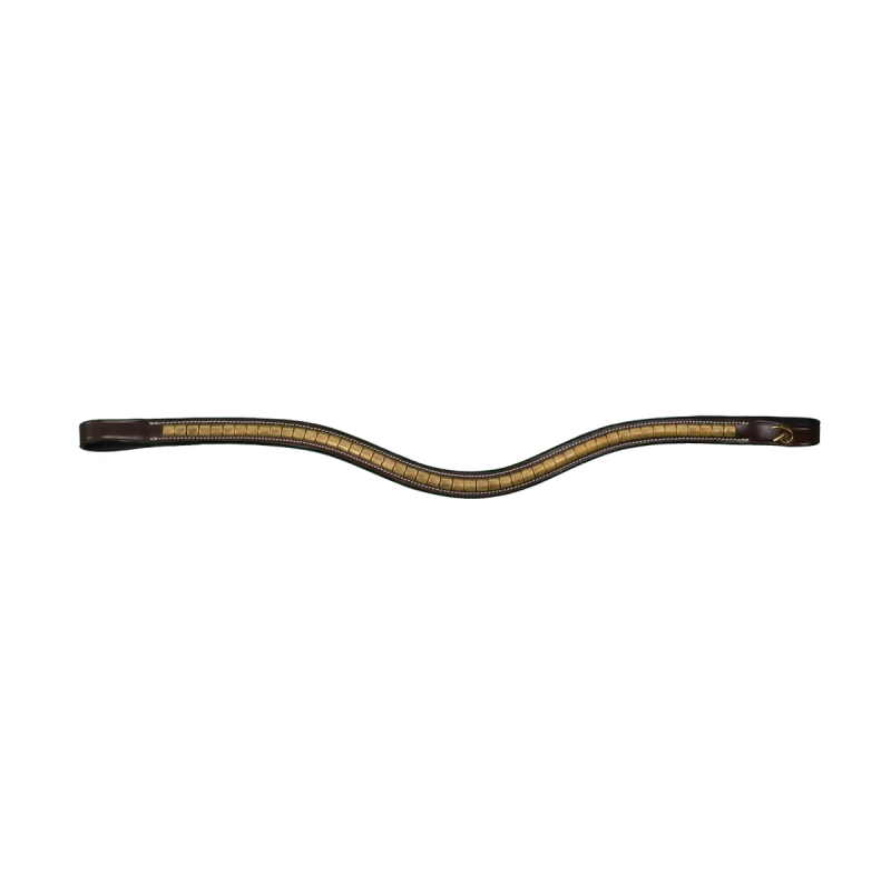 Dy'on D Collection Brass Clincher V Shaped Browband