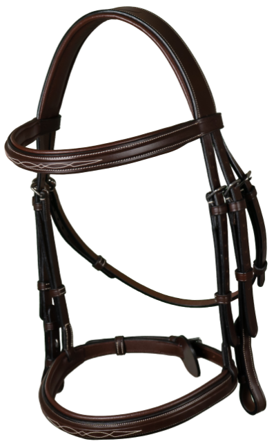 Dy'on Hunter Collection Cavesson Noseband Bridle - Image 3