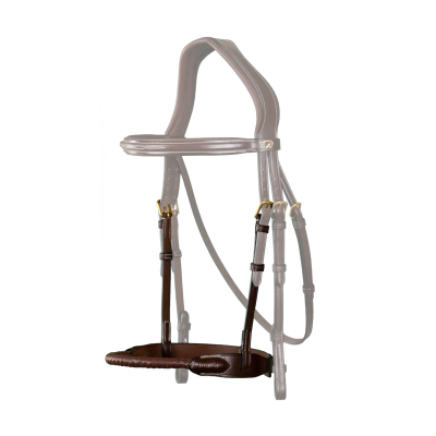 Dy'on D Collection Leather Covered Rope Noseband