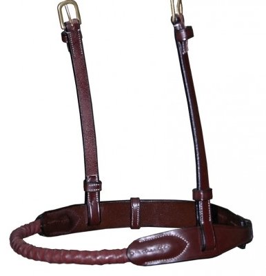 Dy'on D Collection Leather Covered Rope Noseband