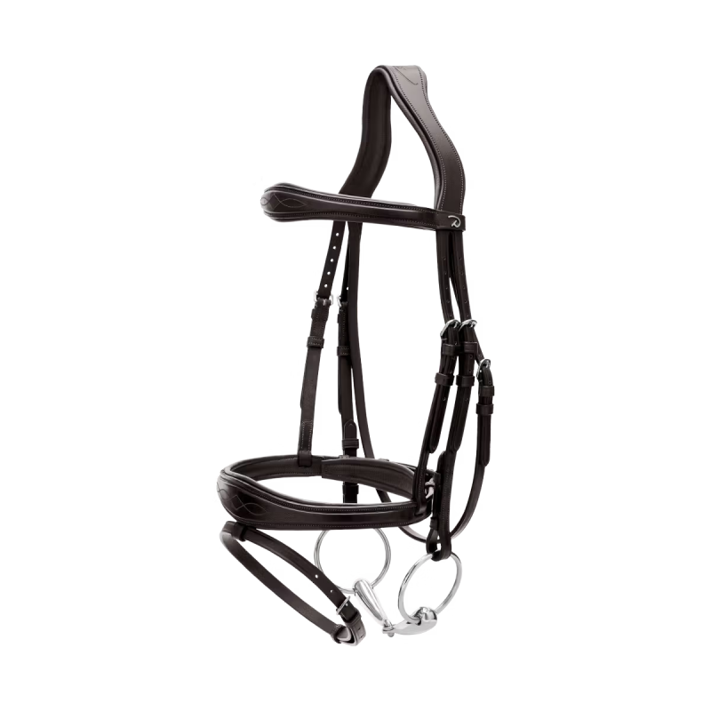 Dy'on New English Collection Anatomic Flash Noseband Bridle - Image 4