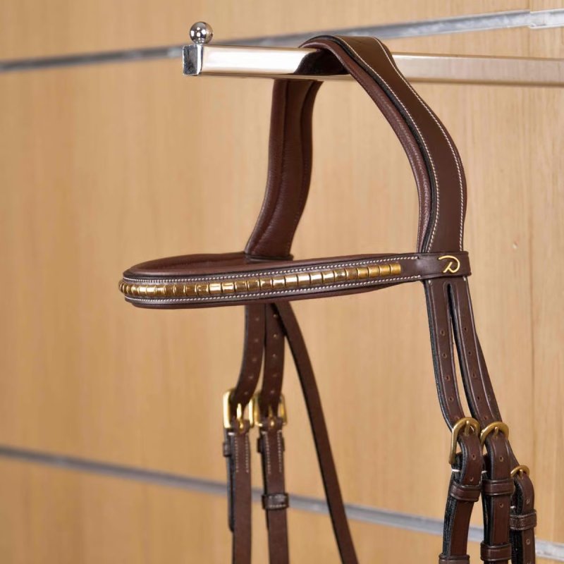Dy'on D Collection Brass Clincher Straight Browband - Image 2