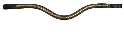 Dy'on D Collection Brass Clincher V Shaped Browband - Image 5