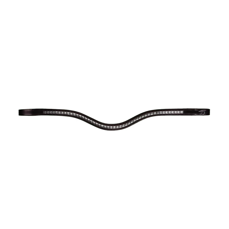 Dy'on New English Collection Silver Clincher V Shaped Browband