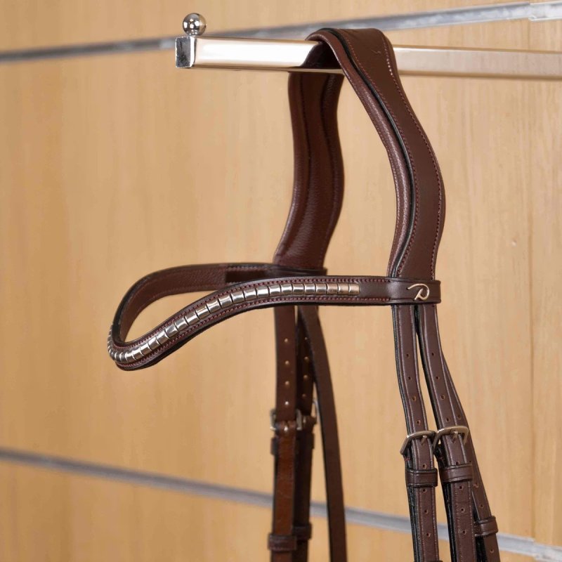 Dy'on New English Collection Silver Clincher V Shaped Browband - Image 2