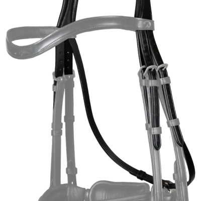 Dy'on Flat Dressage Collection Double Bridle Headpiece