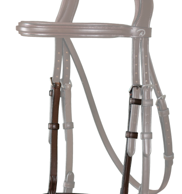 Dy'on New English Collection Leather Covered Rope Noseband