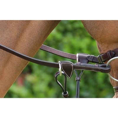 Dy'on Working Collection 1/2" Rubber Reins with 7 Leather Loops - Image 2