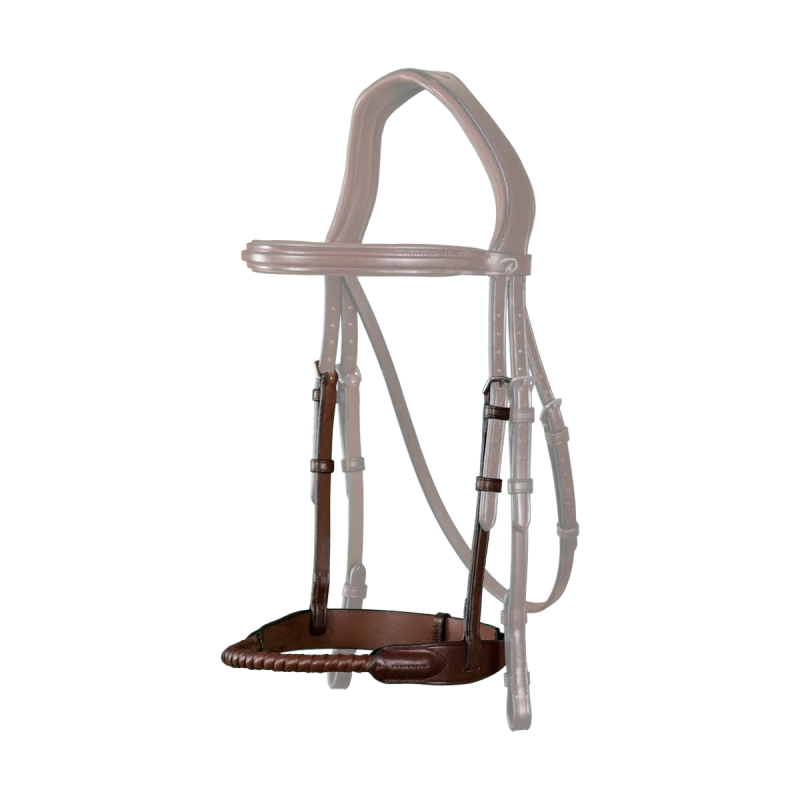 Dy'on New English Collection Leather Covered Rope Noseband