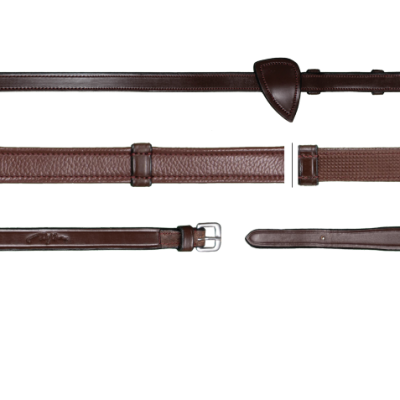 Dy'on New English Collection 5/8" Hunter Reins with 7 Leather Loops