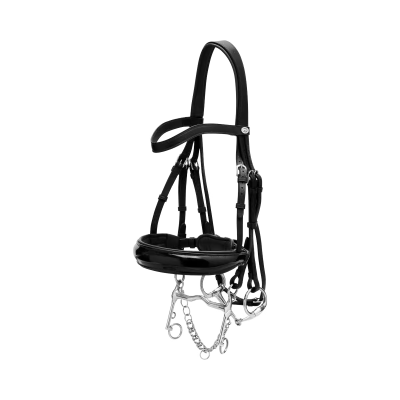 Dy'on Working Collection Large Crank Patent Noseband Double Dressage Bridle