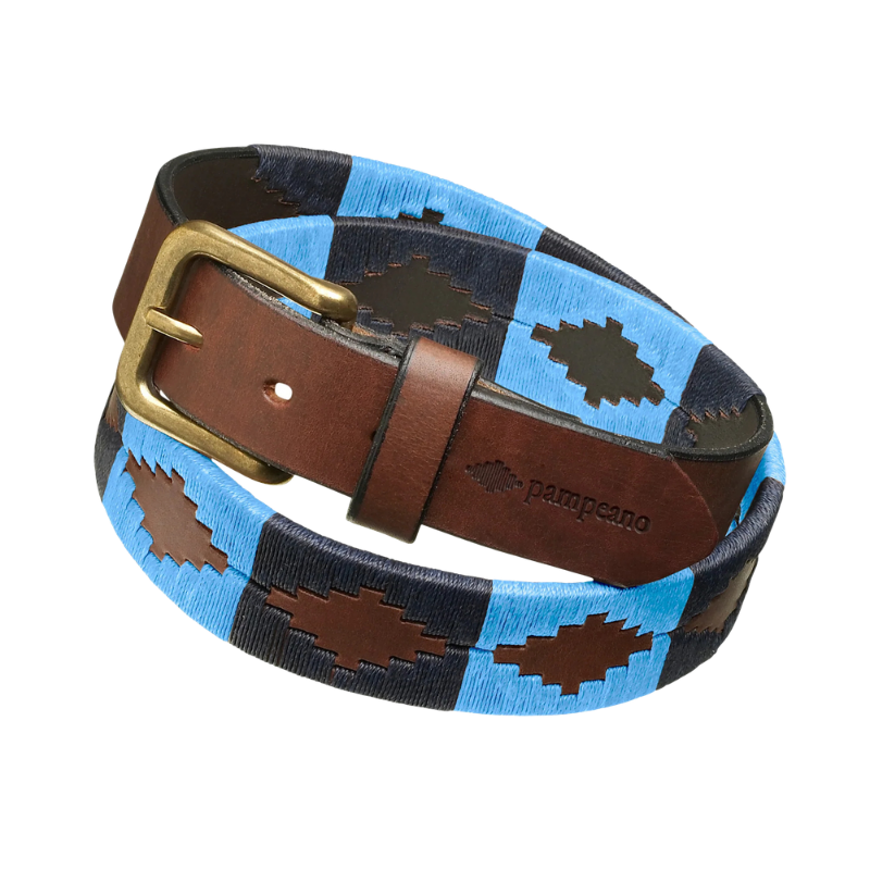 Pampeano Polo Belt - Azules - Skinny