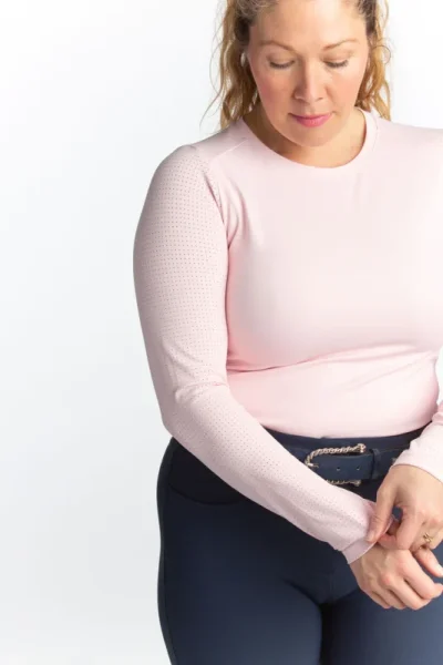 Harper perforated long sleeve tech tee - Image 2