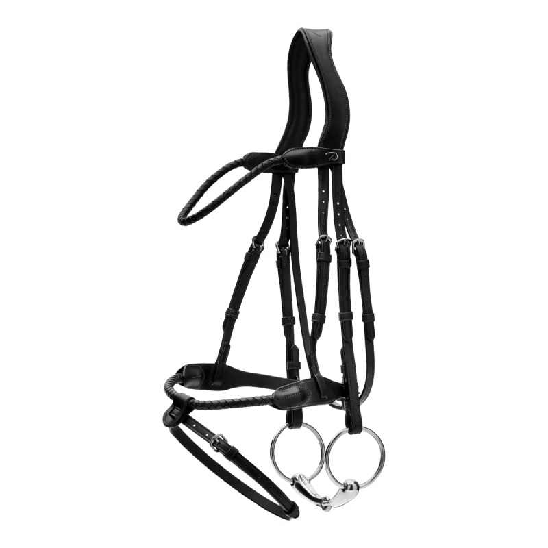 Dy'on New English Collection Braided Flash Noseband Bridle - Image 2