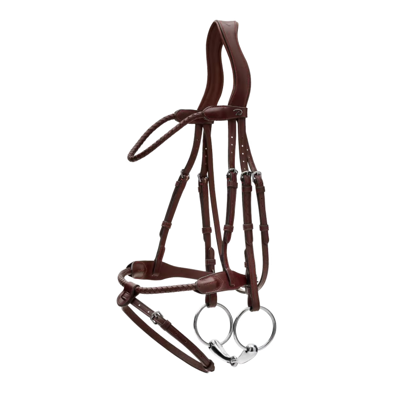 Dy'on New English Collection Braided Flash Noseband Bridle