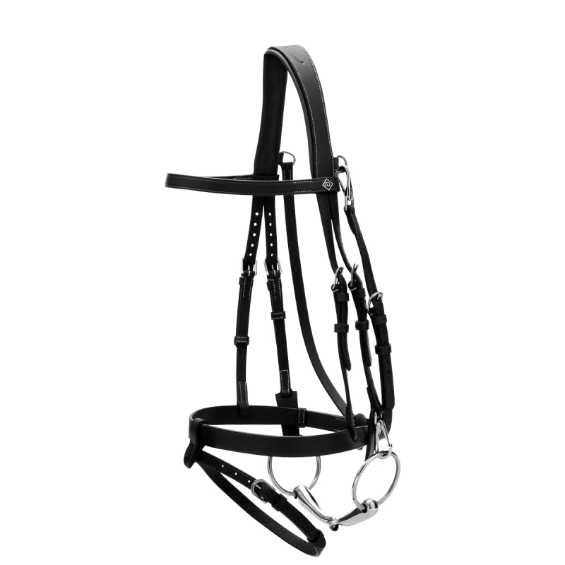 Dy'on Working Collection Flat Leather Bridle With Snap Cheeks - Image 2