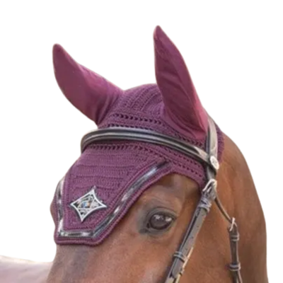 Jump'in Fly Veil - Plum and Black