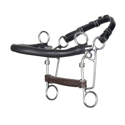 Jump'in Round Leather Combination Bit
