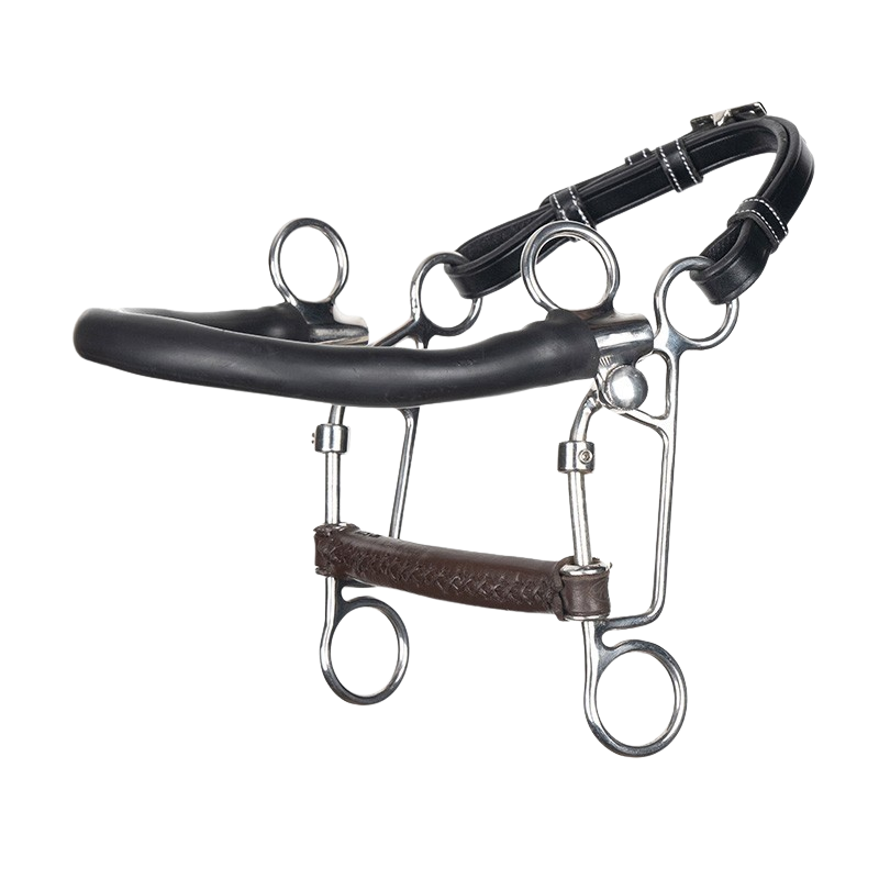 Jump'in Round Leather Combination Bit