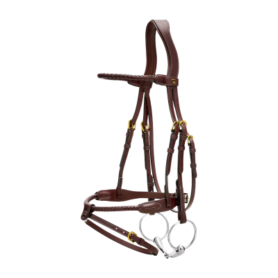 Dy'on D Collection Braided Flash Noseband Bridle