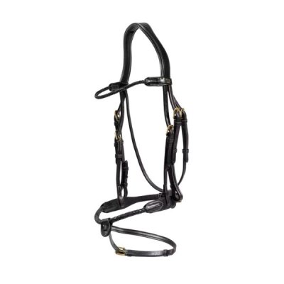 Dy'on D Collection Braided Flash Noseband Bridle - Image 10