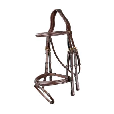 Dy'on D Collection Flash Noseband Double Bridle - Image 3