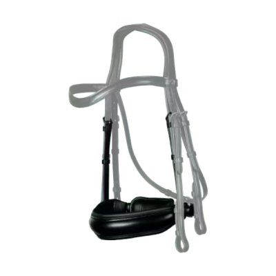 Dy'on Dressage Collection Flat Leather Matte Large Crank Noseband - Image 2