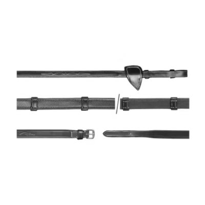 Dy'on US Jumping Collection 5/8" Hunter Reins With 7 Leather Loops - Image 3