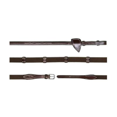 Dy'on US Jumping Collection 5/8" Web Reins With 9 Leather Loops - Image 2