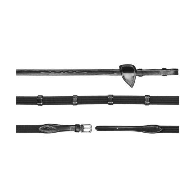 Dy'on US Jumping Collection 5/8" Web Reins With 9 Leather Loops - Image 4