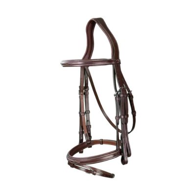 Dy'on US Jumping Collection Flash Noseband Double Bridle - Image 2