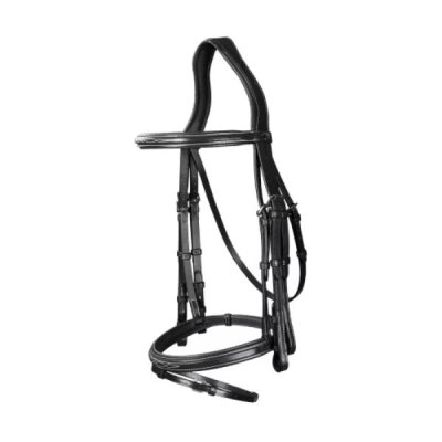 Dy'on US Jumping Collection Flash Noseband Double Bridle - Image 3