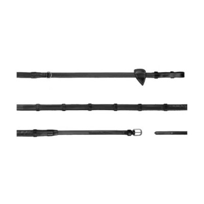 Dy'on Working Collection 1/2" Howlett Rubber Reins With 7 Leather Loops - Image 4