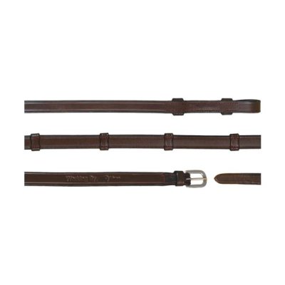 Dy'on Working Collection 5/8" Full Leather Double Bridle Reins With 7 Leather Loops - Image 3