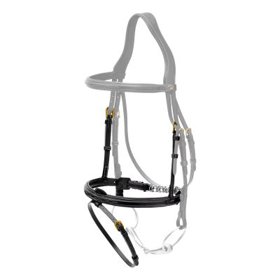 Dy'on D Collection Flash Noseband with Chain