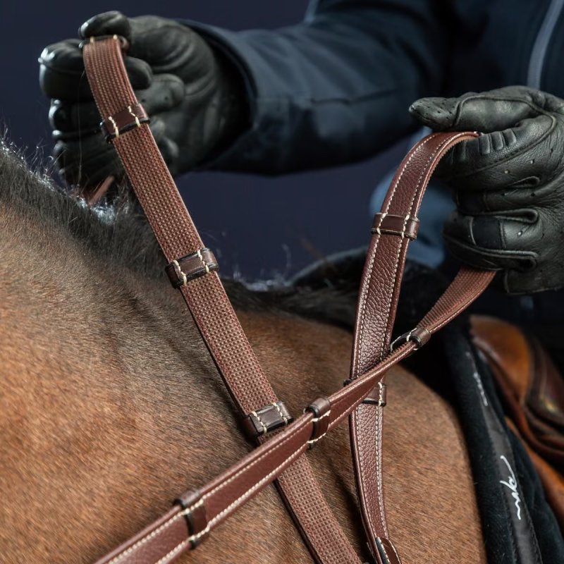 Dy'on US Collection 5/8" Hunter Reins With 7 Leather Loops - Image 3