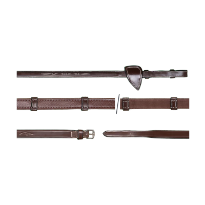 Dy'on US Collection 5/8" Hunter Reins With 7 Leather Loops