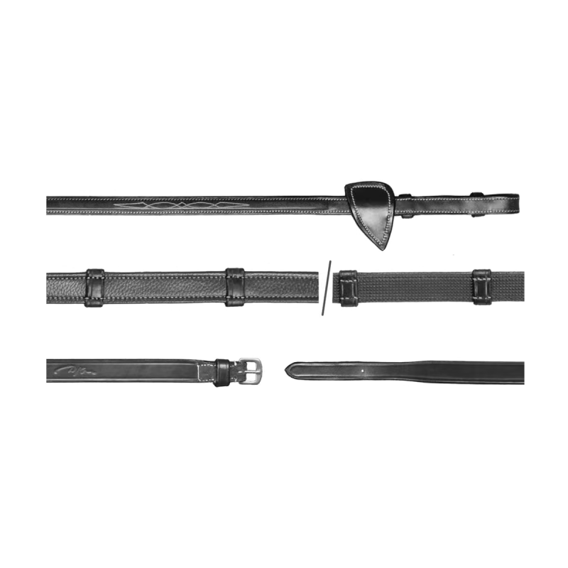 Dy'on US Collection 5/8" Hunter Reins With 7 Leather Loops - Image 2