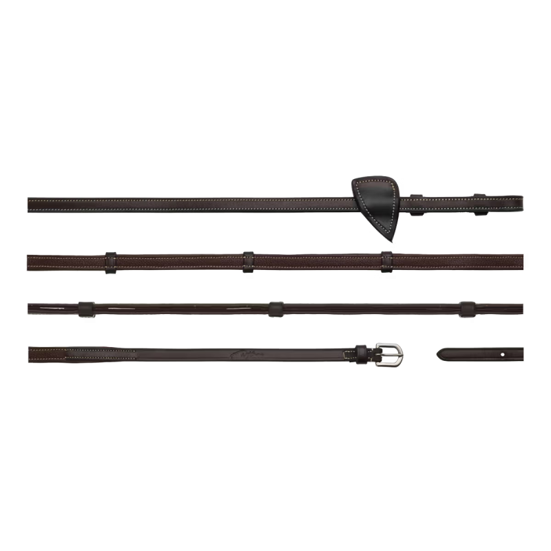 Dy'on Working Collection Leather Handle Reins 1/2"