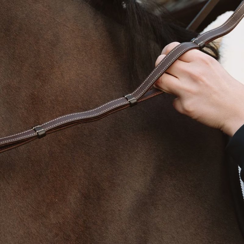 Dy'on Working Collection Leather Handle Reins 1/2" - Image 3