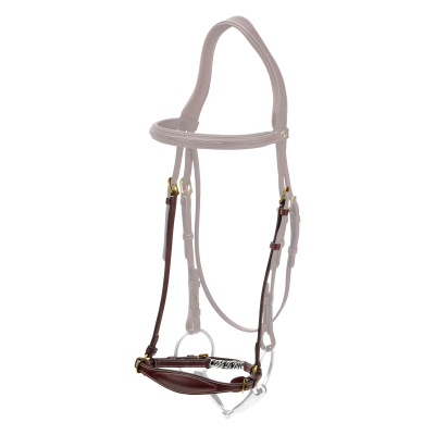 Dy'on D Collection Drop Noseband with Chain