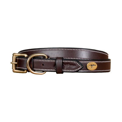 Dy'on Flat Leather Dog Collar