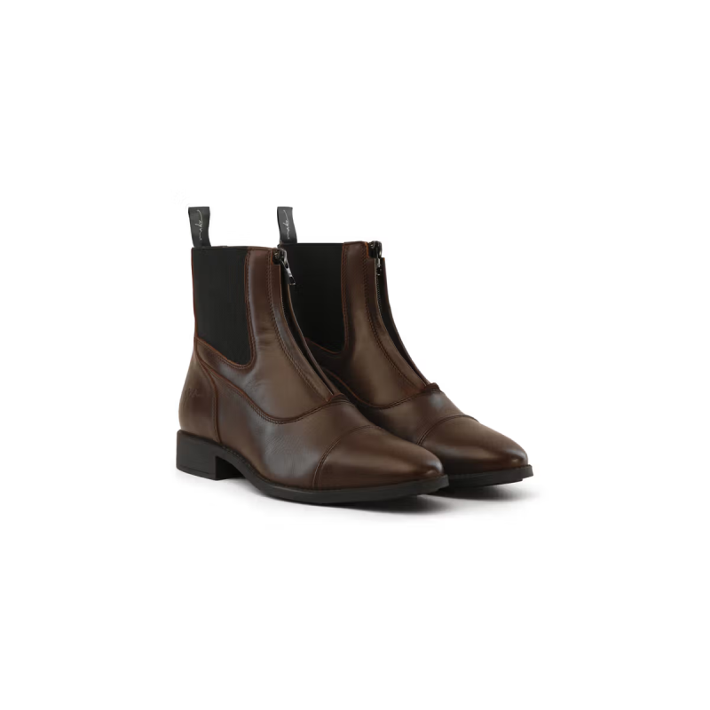 Dy'on Short Boots Front Zipper