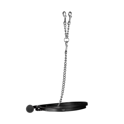 Dy'on Working Collection Leather Lead With Chain