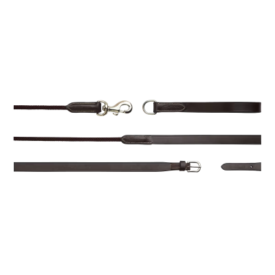 Dy'on Working Collection Leather/Nylon Draw Reins 5/8"
