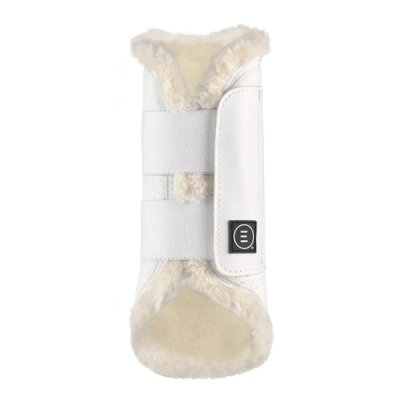 EquiFit D-Teq™ Hind Boot with White w/Natural vegan sheepswool version of boots