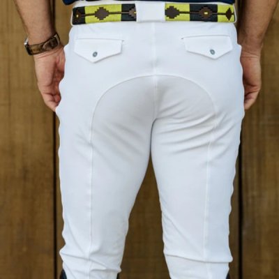 Bravepents Mens Endura Competition White Breech - Image 2